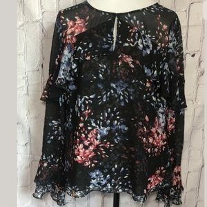 White House Black Market Floral Top | 10